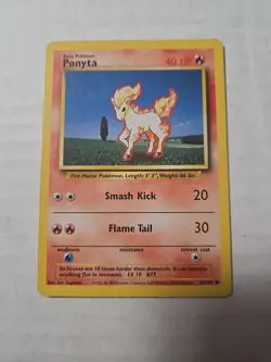 PONYTA - Base Set - 60/102 - Common - Pokemon Card - Unlimited Edition - - Image 1