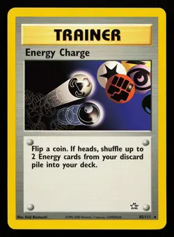 Energy Charge 85/111 Rare Neo Genesis Pokemon Card - Image 1