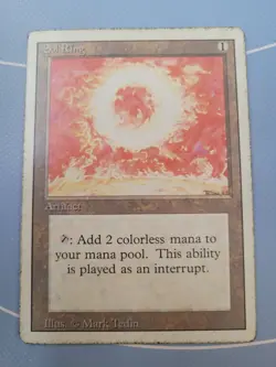 Sol Ring Third 3rd Edition Revised MTG Magic Artifact English Card Mark Tedin HP - Image 1