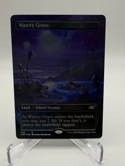 Watery Grave - Borderless Galaxy FOIL - Unfinity - NM MTG - Image 1