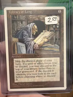 Library of Leng MTG 4th Edition Near Mint/Mint (NM/NM) - Image 1