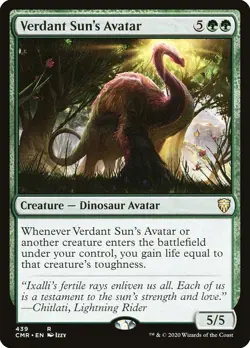 MTG Magic the Gathering Verdant Sun's Avatar (439/794) Commander Legends MINT - Image 2