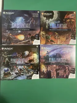 MTG Magic The Gathering Final Fantasy Holiday 4-Scene Box Case. New - Image 1