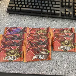 11 X Magic the Gathering: Unstable Booster Pack Sealed 630509520466 - Image 1
