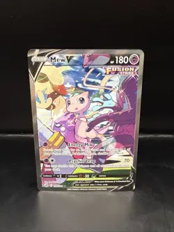Pokemon Mew v Holo Alternative Art Ultra Rare TCG Fusion Strike Card 251/264 - Image 3