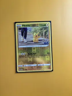 Pikachu | 027/078 | Pokemon Go Reverse Holo | Pokemon NM - Image 4