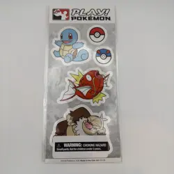 Play! Pokemon Sticker Sheet Squirtle Magikarp Slaking League Promo 2020 - Image 1