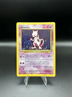 1999 Pokemon French Base Set Holo Mewtwo 1st Edition #10 - Image 1