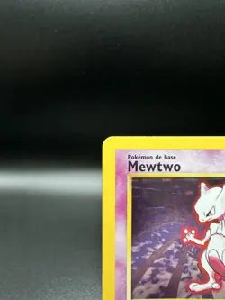 1999 Pokemon French Base Set Holo Mewtwo 1st Edition #10 - Image 4