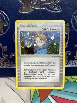 Celio's Network 88/112 REVERSE HOLO RARE Pokemon EX Fire Red & Leaf Green NM - Image 1
