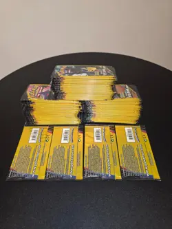 Pokemon Sun and Moon Team Up Mini Booster Pack Gravity Feed Box - All 96 Packs! - Image 3