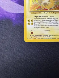 Pokemon TCG Raichu Fossil 14/62 Holo Unlimited Holo Rare LP - Image 4