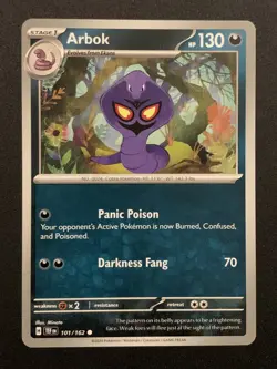 Arbok - 101/162 - Common - SV5: Temporal Forces - Pokemon TCG - Image 1