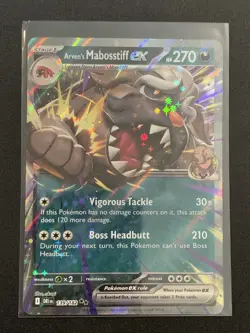Arven's Mabosstiff Ex 139/182 - Double Rare - Destined Rivals - Pokemon TCG - Image 1