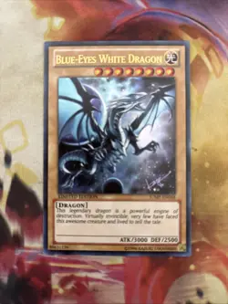 Yugioh Blue-Eyes White Dragon JUMP-EN068 Ultra Rare Limited Edition NM - Image 1