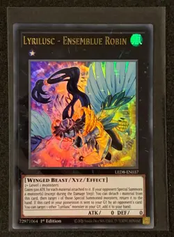 Lyrilusc - Ensemblue Robin | LED8-EN037 | Ultra Rare | 1st Edition | YuGiOh - Image 1