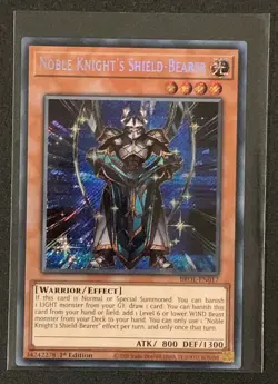Noble Knight's Shield-Bearer | BROL-EN017 | Secret Rare | 1st Edition | YuGiOh - Image 1