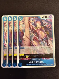4x EB04-027 Boa Hancock R Playset -One Piece TCG- The Azure Sea's Seven English - Image 1