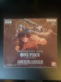 One Piece TCG Paramount War Booster Box OP-02 English, Sealed - Image 1