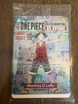 Monkey.D.Luffy (055) (College Basketball US Voyage) P-055 One Piece Promotion... - Image 1