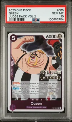 2023 ONE PIECE JUDGE PACK VOLUME 2 #005 QUEEN PSA 10 - Image 1