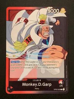 Monkey.D.Garp | OP02-002 L | Red/Black | Paramount War | One Piece TCG - Image 1