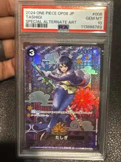 One Piece 2024 JPN OP08-TWO Legends Special Alternate Art #006 Tashigi, PSA 10 - Image 1