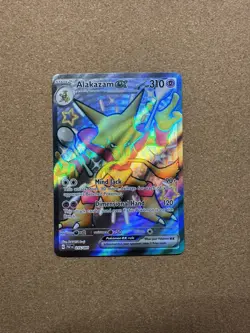 Pokemon Card TCG - Alakazam ex 215/091 Ultra Rare Shiny Paldean Fates Near Mint - Image 2
