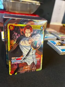 SHANKS SEC English One Piece - Romance Dawn SECRET RARE CARD TCG Op01-120 - Image 1