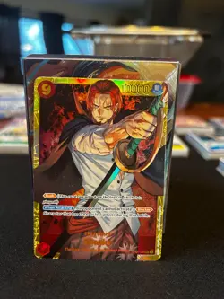 SHANKS SEC English One Piece - Romance Dawn SECRET RARE CARD TCG Op01-120 - Image 2