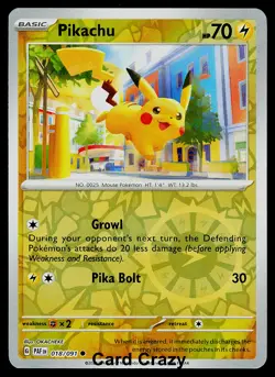Pikachu 062/193 SV02: Paldea Evolved Reverse Holo Pokemon Card Near Mint - Image 1
