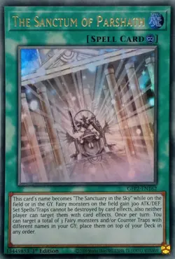 GFP2-EN162 THE SANCTUM OF PARSHATH ULTRA RARE 1ST EDITION YuGiOh CARD - Image 1