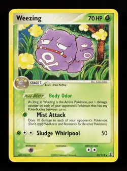 Weezing 33/113 Rare Delta Species Non Holo Pokemon Card - Image 1