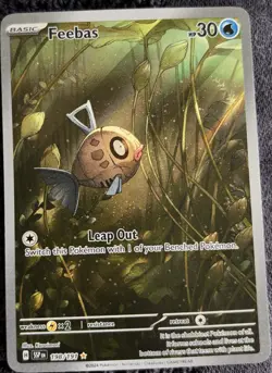 Pokemon Card 2024 FEEBAS Illustration Rare IR 198/191 Surging Sparks NM/M - Image 1