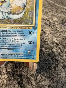 Pokemon TCG Vaporeon Holo Rare Card Jungle, 12/64, First Edition - Image 4