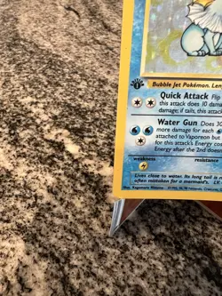 Pokemon TCG Vaporeon Holo Rare Card Jungle, 12/64, First Edition - Image 5