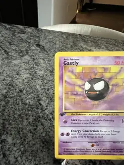Pokemon TCG Gastly Fossil, 1st Edition Uncommon Card 33/62 - Image 2