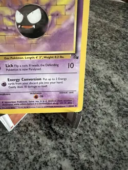 Pokemon TCG Gastly Fossil, 1st Edition Uncommon Card 33/62 - Image 4