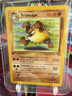 Pokemon TCG Primeape Jungle Card 43/64 1st Edition Uncommon Never Played, NM! - Image 1