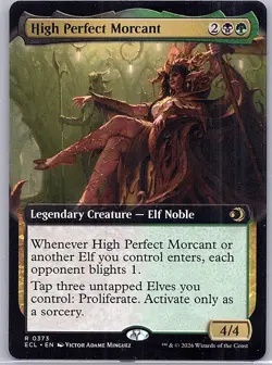 High Perfect Morcant (Extended Art) 373 MTG Lorwyn Eclipsed Regular - NM/M - Image 1