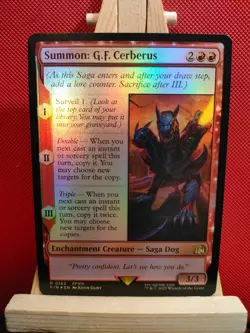 Summon: G.F. Cerberus FOIL - Final Fantasy - NM - Rare - MTG - Image 1