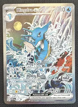 Pokemon TCG Scarlet and Violet Black Star Promo Kingdra EX 131 NM - Image 1
