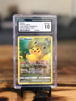 Pokemon Pikachu Crown Zenith Galarian Gallery Full Art #GG30 CGC 10 Gem Mint - Image 1