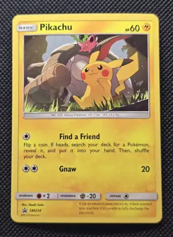 Pikachu SM234 Sm Holo Sun & Moon Black Star Promo Pokemon - Image 1