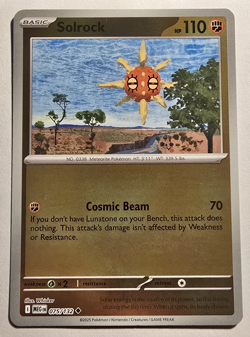 Pokemon TCG - Solrock 75/132 Mega Evolution Reverse Holo - NM - Image 1