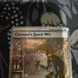 Clemonts Quick Wit 243/191 Pokemon TCG Surging Sparks Special Illustration Rare - Image 2