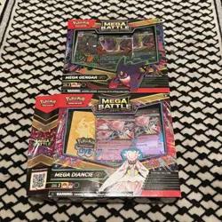 Mega Battle Deck Gengar ex Sealed Pokemon TCG + Opened Diancie Deck - Image 1