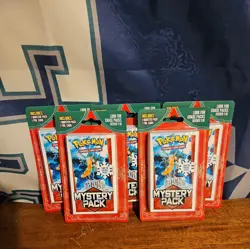 Pokemon Mystery Pack Sealed Seeded 1:10. EX Crystal Guardians Vintage Packs x 5 - Image 1