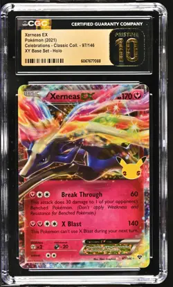 XERNEAS EX Celebrations XY Base Set Holo #97 CGC Pristine 10 Pokemon - Image 1