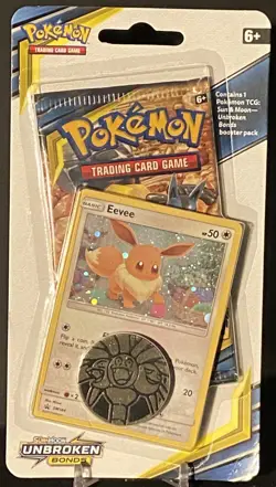 Pokemon Unbroken Bonds Eevee Checklane Blister Pack (Melmetal & Lucario Art) - Image 1